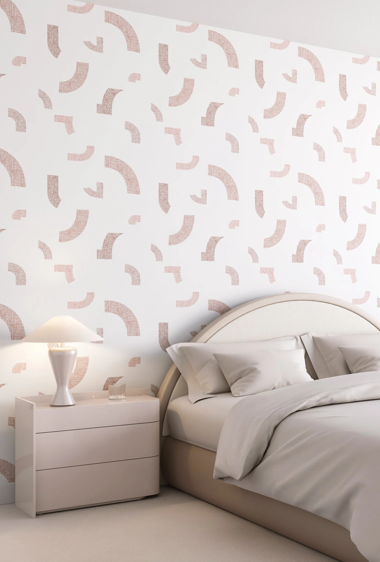 Crosshatch© Wallpaper In Pink 3 Crosshatch© Wallpaper In Pink - Image 3