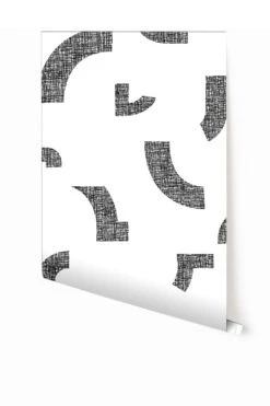 Crosshatch© Wallpaper In Black