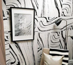 Crystalline© Wallpaper In Blush + Black + Grey -Drop It Modern Sales crystalline 3