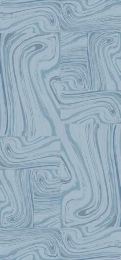 Crystalline© Wallpaper In Denim -Drop It Modern Sales crystalline denim diy 28