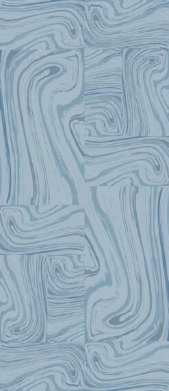 Crystalline© Wallpaper In Denim -Drop It Modern Sales crystalline denim diy 52