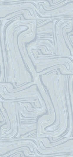 Crystalline© Wallpaper In Pale Blue -Drop It Modern Sales crystalline pale blue diy 28