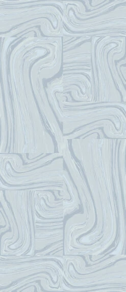 Crystalline© Wallpaper In Pale Blue -Drop It Modern Sales crystalline pale blue diy 52