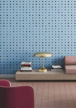 Dotted Line© Wallpaper In Powder Blue -Drop It Modern Sales dotted line bluecropweb