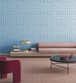 Dotted Line© Wallpaper In Powder Blue -Drop It Modern Sales dotted line blueweb