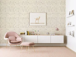 Dotted Line© Wallpaper In Black + Cremé 11 Dotted Line© Wallpaper In Black + Cremé -Drop It Modern Sales dotted line camelweb