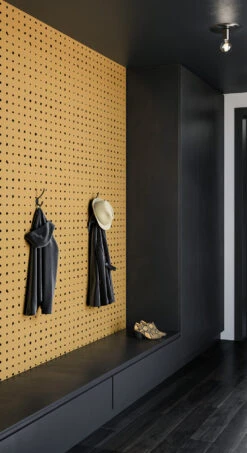 Dotted Line© Wallpaper In Mustard -Drop It Modern Sales dotted line mustardweb