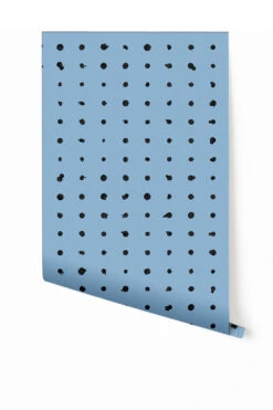 Dotted Line© Wallpaper In Powder Blue