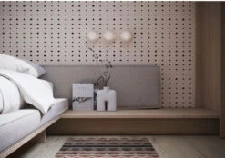 Dotted Line© Wallpaper In Black + Cremé 15 Dotted Line© Wallpaper In Black + Cremé -Drop It Modern Sales dottedline