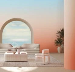 Evaporate© Wallpaper In Caribbean -Drop It Modern Sales evaporate caribbean renderingcrop