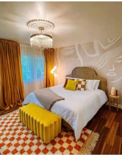 Famke© Mural Wallpaper In Sandstone -Drop It Modern Sales famke243