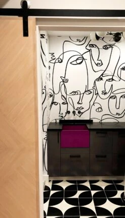 Femme© Wallpaper In Black + White -Drop It Modern Sales femme bw web