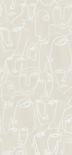 Femme© Wallpaper In Cremé -Drop It Modern Sales femme creme diy28