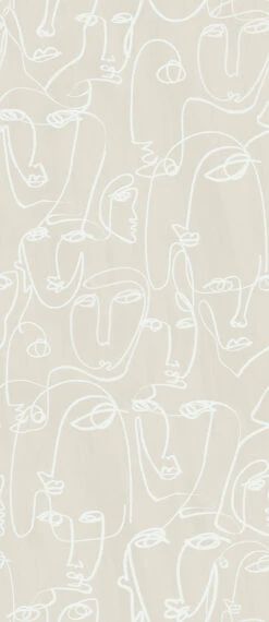 Femme© Wallpaper In Cremé -Drop It Modern Sales femme creme diy52