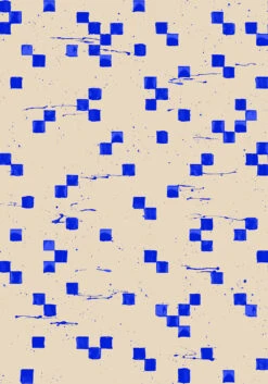 Finali© Wallpaper In Cobalt -Drop It Modern Sales finali cobalt diy28