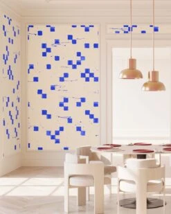 Finali© Wallpaper In Cobalt -Drop It Modern Sales finali cobalt rendering 2