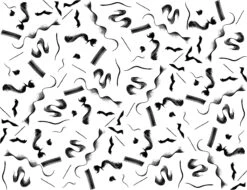 Fusilli© Wallpaper In Black + White -Drop It Modern Sales fucilli black white diyl