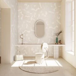 Fusilli© Wallpaper In Chalk -Drop It Modern Sales fucilli chalk rendering