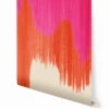 Wavelength© Mural Wallpaper In Fuchsia