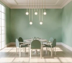 Galaxy© Mural Wallpaper In Conifer -Drop It Modern Sales galaxy conifer rendering