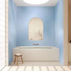 Galaxy© Mural Wallpaper In Sky Blue -Drop It Modern Sales galaxy sky blue rendering