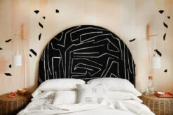 Shape Shifter© Mural Wallpaper In Blush -Drop It Modern Sales gg2