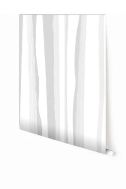 Longitude© Mural Wallpaper In Grey