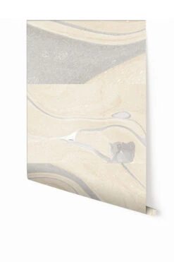 Magma© Wallpaper In Grey + Cremé