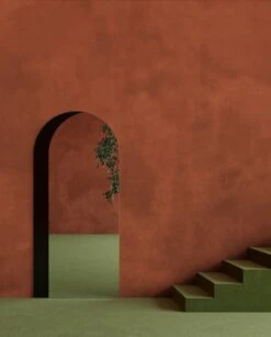 Heavenly© Mural Wallpaper In Red Rock -Drop It Modern Sales heavenly red rock renderingcrop