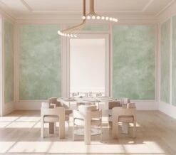 Heavenly© Mural Wallpaper In Sage -Drop It Modern Sales heavenly sage rendering