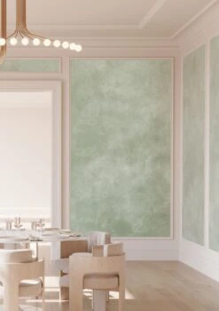 Heavenly© Mural Wallpaper In Sage -Drop It Modern Sales heavenly sage renderingcrop