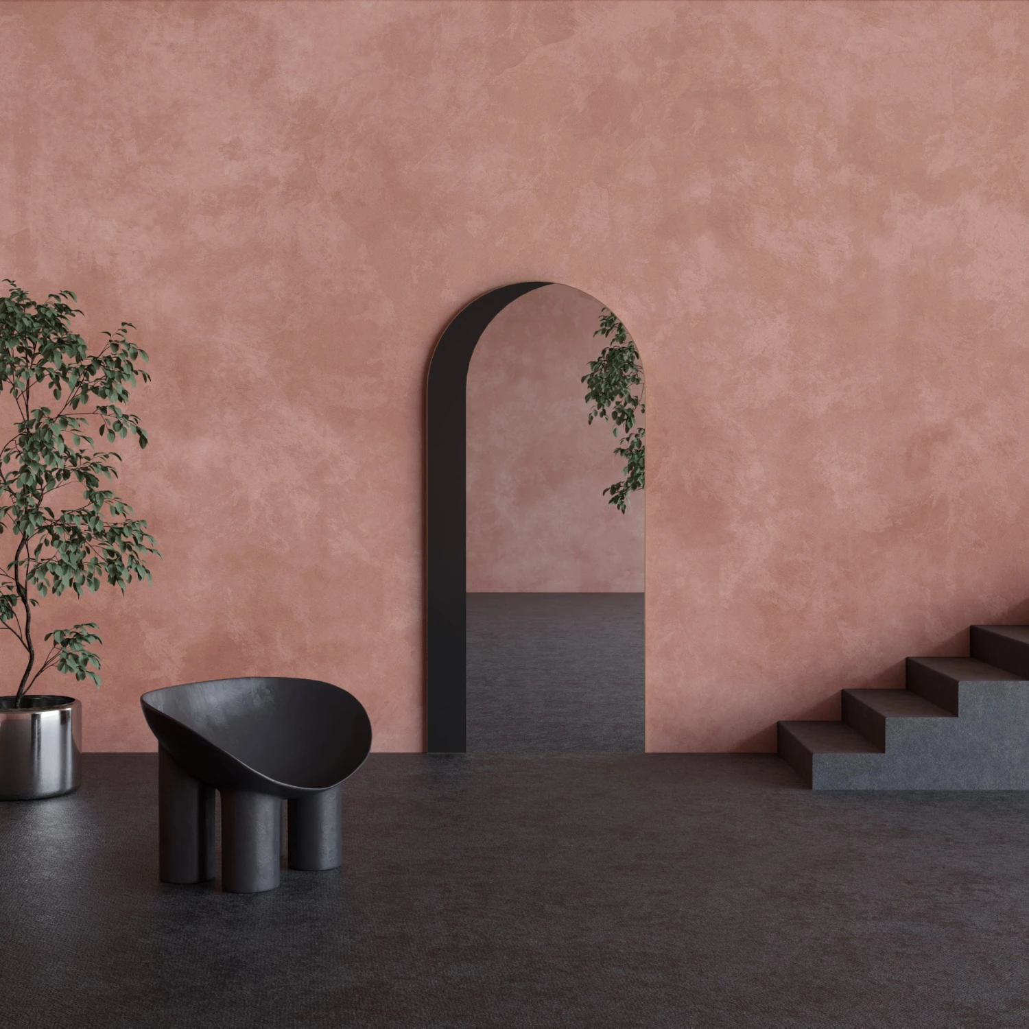 Heavenly© Mural Wallpaper In Terracotta 4 Heavenly© Mural Wallpaper In Terracotta - Image 4