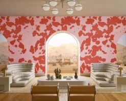 Bovine© Wallpaper In Hollyhock 8 Bovine© Wallpaper In Hollyhock -Drop It Modern Sales holly.hock