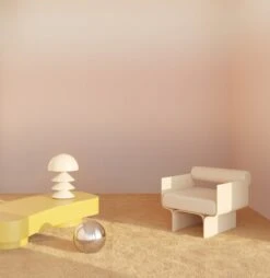 Horizon© Wallpaper In Blush -Drop It Modern Sales horizon blush renderingcrop