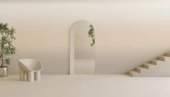 Horizon© Wallpaper In Creme -Drop It Modern Sales horizon creme rendering