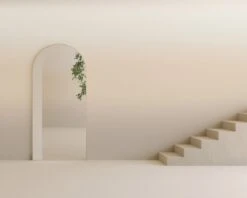 Horizon© Wallpaper In Creme -Drop It Modern Sales horizon creme renderingcrop