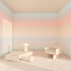 Horizon© Wallpaper In Glimmer -Drop It Modern Sales horizon glimmer rendering