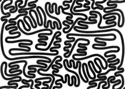 Infinito© Mural Wallpaper In Black + White -Drop It Modern Sales infinito black white diy 28