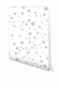 Ink Drop© Wallpaper In Grey