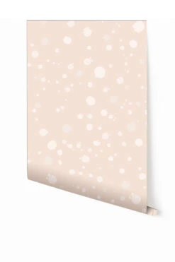 Ink Drop© Wallpaper In Blush