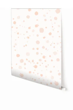 Ink Drop© Wallpaper In Light Pink