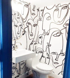 Femme© Wallpaper In Black + White -Drop It Modern Sales install use