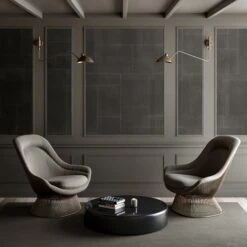 Jigsaw© Mural Wallpaper In Graphite -Drop It Modern Sales jigsaw render graphits 02