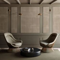 Jigsaw© Mural Wallpaper In Mocha 13 Jigsaw© Mural Wallpaper In Mocha -Drop It Modern Sales jigsaw render mocha 01