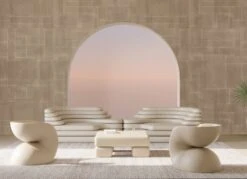 Jigsaw© Mural Wallpaper In Mocha 15 Jigsaw© Mural Wallpaper In Mocha -Drop It Modern Sales jigsaw render mocha 05