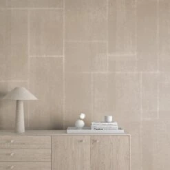 Jigsaw© Mural Wallpaper In Mocha 17 Jigsaw© Mural Wallpaper In Mocha -Drop It Modern Sales jigsaw render mocha 07