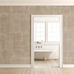 Jigsaw© Mural Wallpaper In Mocha 18 Jigsaw© Mural Wallpaper In Mocha -Drop It Modern Sales jigsaw render mocha 08