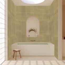 Jigsaw© Mural Wallpaper In Moss 13 Jigsaw© Mural Wallpaper In Moss -Drop It Modern Sales jigsaw render moss 05