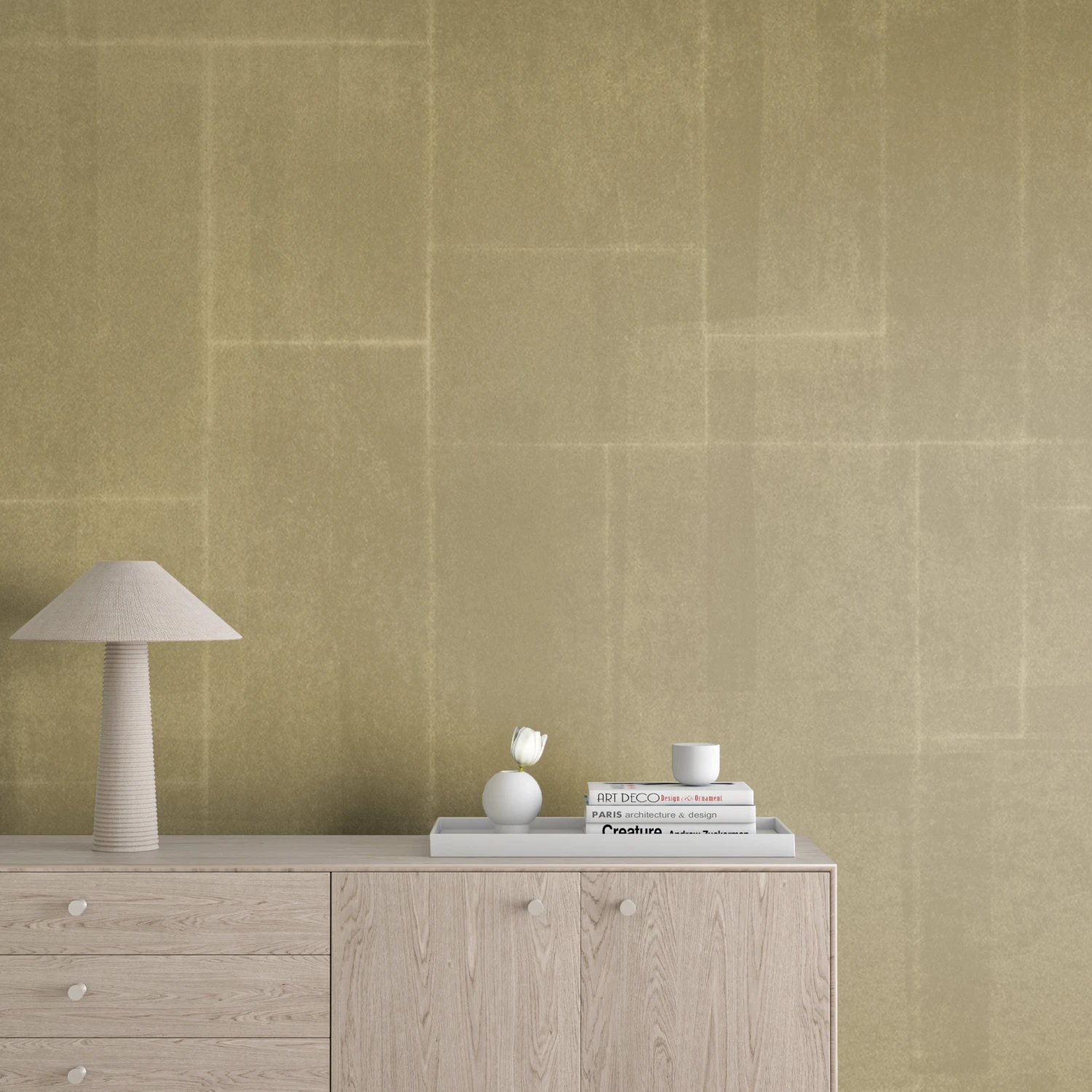 Jigsaw© Mural Wallpaper In Moss 8 Jigsaw© Mural Wallpaper In Moss - Image 8