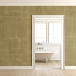 Jigsaw© Mural Wallpaper In Moss 17 Jigsaw© Mural Wallpaper In Moss -Drop It Modern Sales jigsaw render moss 07